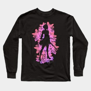 Pink Flowers - 2B Long Sleeve T-Shirt